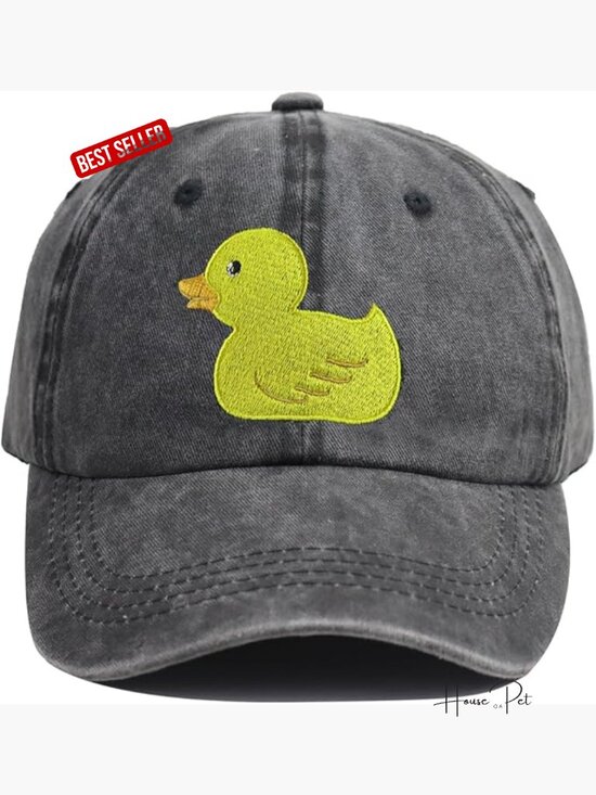Embroidered Duck Baseball Cap, Adjustable Cotton Hat for Women Men Duck Lovers main image 5